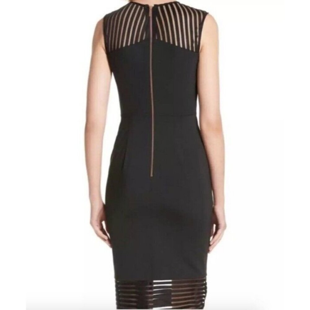 BNWT TED BAKER LONDON LUCETTE MESH DETAIL BODYCON DRESS black - Picture 6 of 16